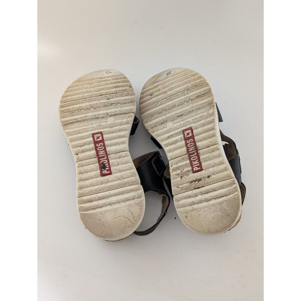 Pikolinos Women's Palma W4N Black Leather Wedge Sandals Size 7 - 7.5 - Picture 11 of 11